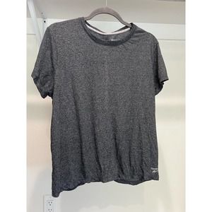 Reebok Women's Grey Workout Shirt Size‎ XL Open Back